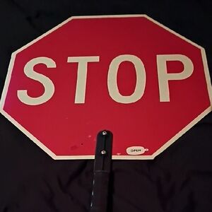 Red Stop Sign with Handle